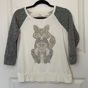 Style & Co The Essential Sweatshirt Fox Bling Small
